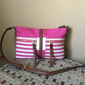 💗Tommy Hilfiger💗Pink Stripe Crossbody